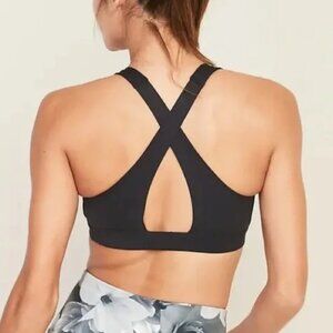 Old Navy Active Go-Dry Black Sports Bra Sz: M